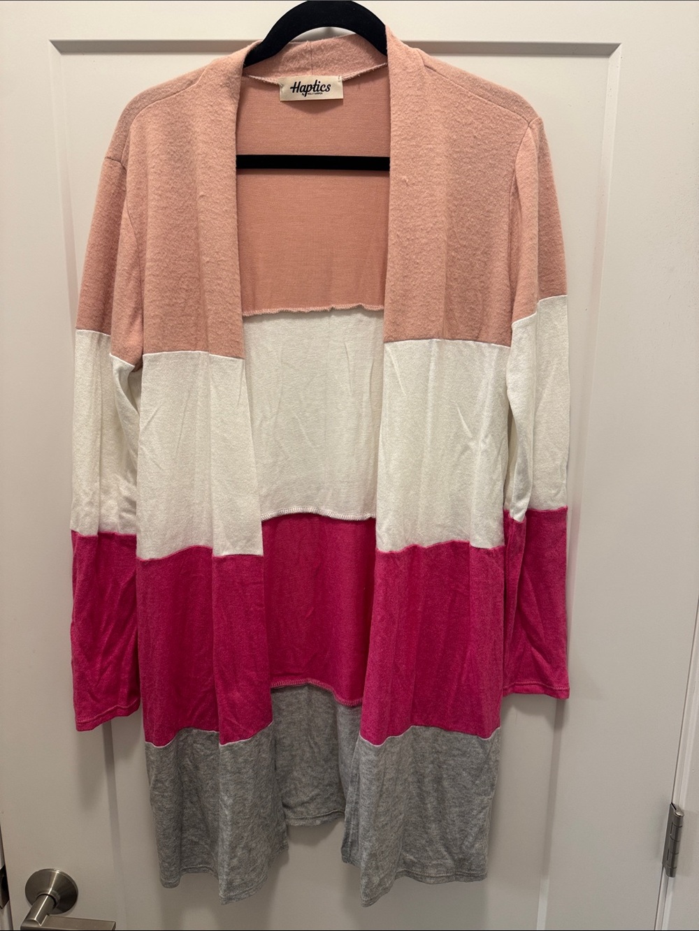🔥 Haptics Colorblock Open Drape Cardigan. S/M. NWOT!🔥